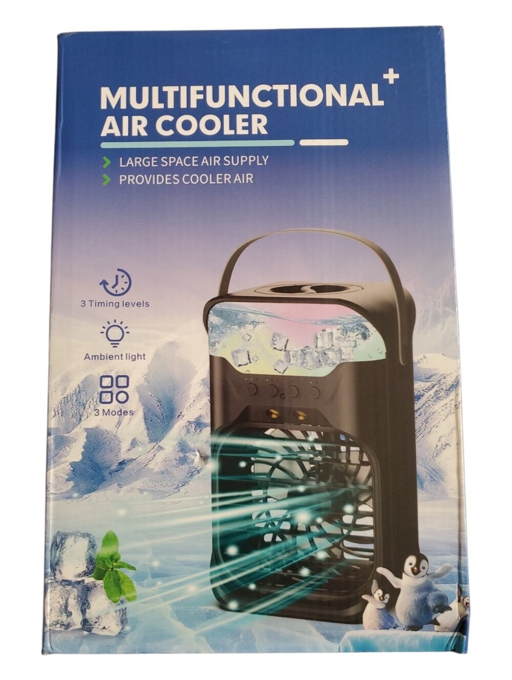 Mini Portable Air Conditioner Evaporative Air Cooler Personal Cooling Fan NIP